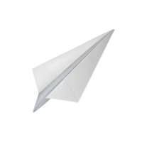A pristine white paper airplane in flight against a gray background a simple yet elegant image png