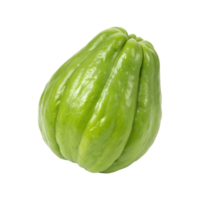 A single fresh chayote squash isolated on a gray background a healthy and nutritious vegetable png