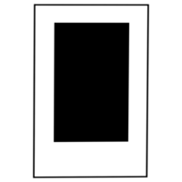 an empty square frame on a transparent background png