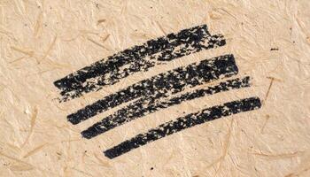 rough pencil stroke sketch lines on handmade recycled paper macro texture for artistic design and creative drawing process concept photo