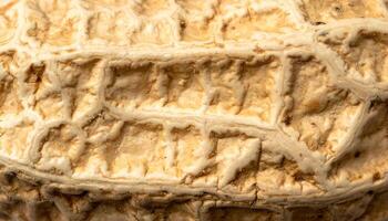 macro texture of dry peanut shell surface, natural rough food skin pattern close-up for organic background or texture design photo