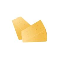cheese 3d icon on a white background vector