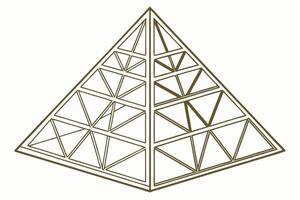 Geometric Structure Triangular Framework Design vector