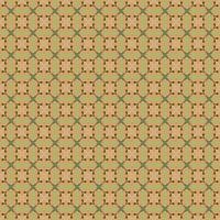 A pattern of geometric shapes in green and brown vector