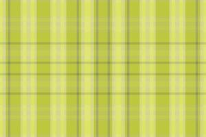 A green and white plaid fabric background vector