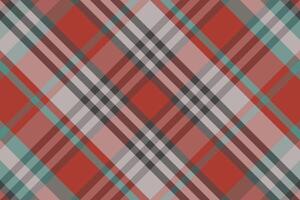 A red, green and blue plaid fabric pattern vector