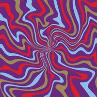 A psychedelic background with a spiral design vector