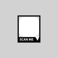 Thin Frame with Centered Scan Label vector