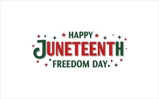 Happy Juneteenth Freedom Day Minimal Icons vector