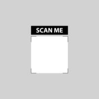 Square Minimalist QR Code vector