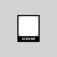 Minimal Square Frame with Scan Me vector