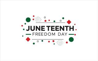 Juneteenth Freedom Day Geometric Pattern vector