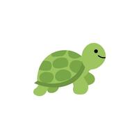 Green Turtle Face Icon Set vector