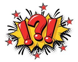 Question and exclamation marks icon vector
