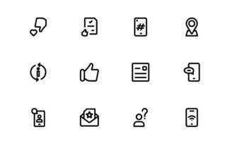 Support and Customer Service Icon bundle pack. Scalable Icons for Client Care, Troubleshooting, Service Management, and Assistance vector