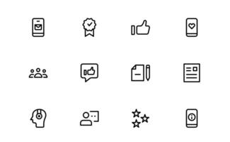 Support and Customer Service Icon pack bundle. Editable Premium Icons for Client Care, Troubleshooting, Service Management, and Assistance vector