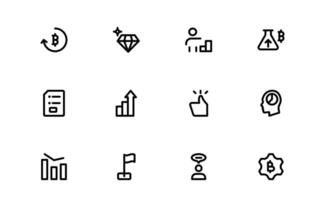 Success and Growth Icon Collection. Editable Premium Icons for Personal Development, Growth, and Goal Achievement vector