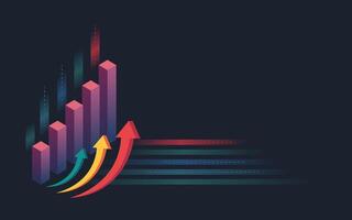Infographics charts. Financial analysis data graphs vector