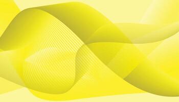 yellow wavy gradient abstract background vector