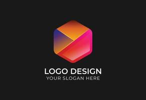 Abstract Modern Minimalist logo design, design Template vector
