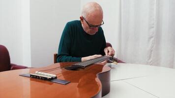 Luthier Building a Classical Guitar video