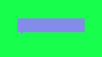 4K animation of blank chat bubbles popping up alternately on a green screen background. Perfect for communication, messaging, or social media and app interface use. video