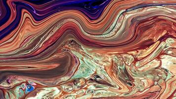 Abstract background Animation liquid ink marble combination color gradation mud land video