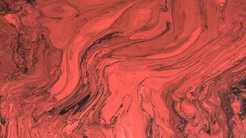 Abstract background Animation of liquid ink marble orange color combination video