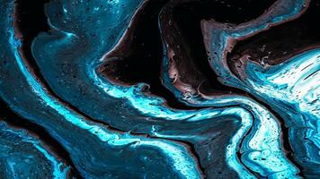 Abstract background Animation liquid ink marble combination chrome color video