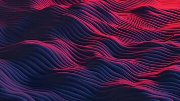 a red and blue wave pattern on a black background video