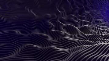 abstract background with wavy lines and a blue light video