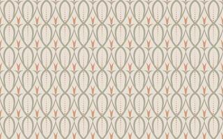 Geometric seamless pattern with stylized floral motif. Subtle background in nuetral colors in classic damask or Art Nouveau style for textiles, wallpaper, or stationery vector