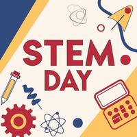 Celebrating STEM Day Inspiring Future Scientists and Innovators vector