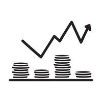 Investment Icon That Visually Represent Growth and Wealth vector