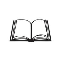 Open Book Icon Design for Learning and Reading Themes vector
