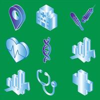 Gym and fitness icon set with dumbbells kettlebell gloves and jump rope for workout and exercise themed designs vector