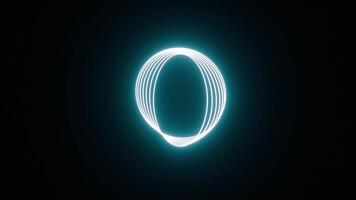 3D Green Neon Geometric Loop video
