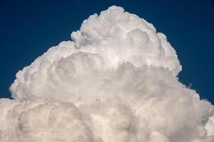Cumulonimbus clouds appear on the sky. photo