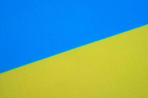 Cropped shot view of a Ukraine flag textured and background. photo