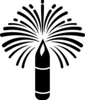 Explosive firework design, showcasing a powerful burst. vector