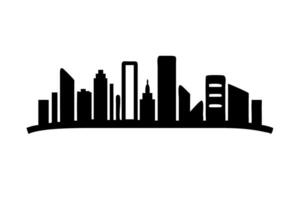 bookshelf blending with a city skyline at dusk, highlighting the intersection of knowledge and modern architecture on World Book and Copyright Day vector