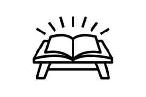 A warm sun rising above an open book, reflecting the theme of new beginnings, ideal for World Book Day inspiration vector