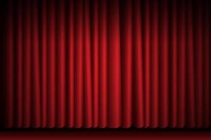design red curtain luxury for background audition vector
