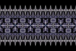 Geometric floral pattern background.flower ethnic pixel pattern,Aztec style,abstract background.design for texture, vector