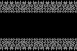Geometric floral pattern background.flower ethnic pixel pattern,Aztec style,abstract background.design for texture,fabric,clothing,decoration, vector