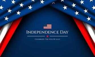 Design banner for event Happy Fourth of July Independence day USA Background illustration vector