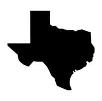 Cartoon Texas Map Silhouette Icon Digital Source vector