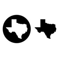 Cartoon Silhouette Texas Map Icon Digital Source vector