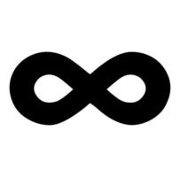 Cartoon Infinite Symbol Simple Design Source Icon Digital vector