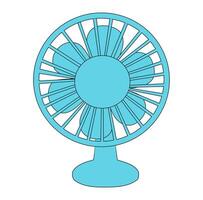 Cartoon AUTOMATIC Blue Fan Simple Design Icon Digital Source vector